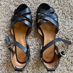 Sezane Black Marianne Sandals (used)